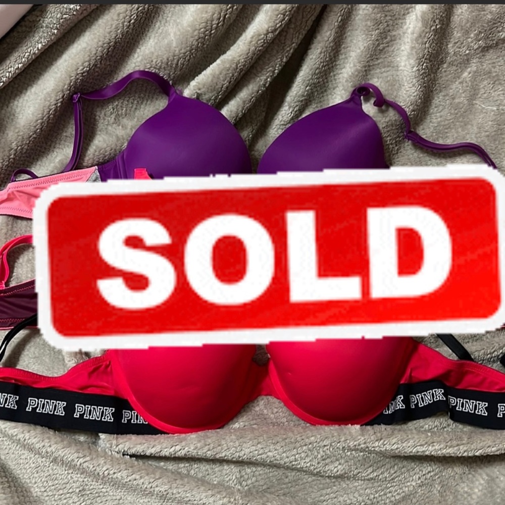 VS PINK EVERYDAY PUSH UP BRAS